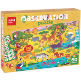 agipa beobachtungspuzzle Junior "Die Savanne", 60 Teile