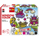 Marabu kids Window color-set "Prinzessin", 6 x 25 ml