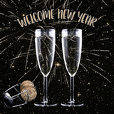 PAPSTAR silvester-motivservietten "Welcome new Year"