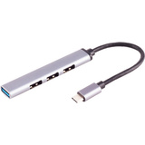 shiverpeaks basic-s USB-C 3.0 Hub, 4-fach, ALU, slim