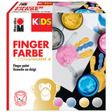 Marabu kids Fingerfarbe Sternenglanz, 100 ml, 4er Set