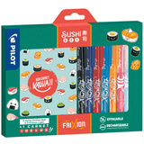 PILOT schreibset "FRIXION sushi BOX" mit Notizbuch, 8-teilig