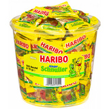 HARIBO fruchtgummi SCHNULLER Minis, in Runddose