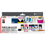 Marabu farbe "Porcelain & glass Matt", Starterset