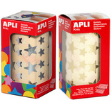 agipa apli Kids sticker "Sterne", auf Rolle, 2er Pack