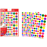 agipa apli Kids sticker "Rund", auf Bogen, farbig sortiert