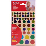 APLI kids Sticker "Rund", auf Bogen, Metallicfarben