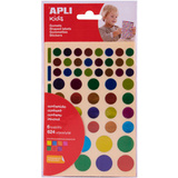 agipa apli Kids sticker "Rund", auf Bogen, Metallicfarben