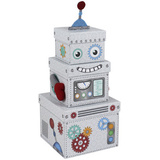 Clairefontaine geschenkboxen-set "Roboter", 3-teilig