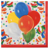 PAPSTAR motiv-servietten "Lucky Balloons", 330 x 330 mm