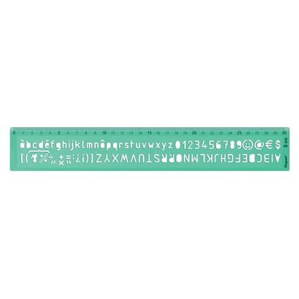 Maped Schriftschablone, Schrifthhe: 8 mm, grn-transparent