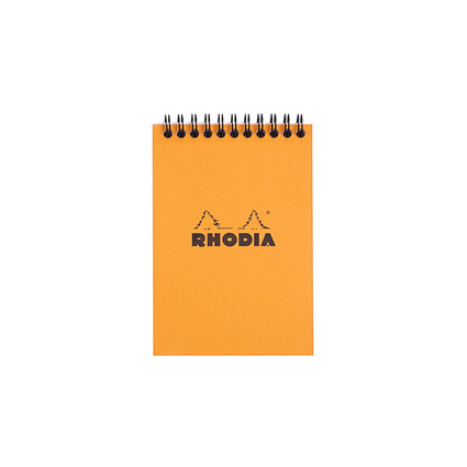<small>RHODIA Spiralnotizblock No. 13 DIN A6 kariert orange (13500C)</small>