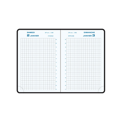 EXACOMPTA Taschenkalender 2026, Kunststoff, sortiert