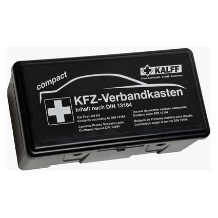 KALFF KFZ-Verbandkasten "Kompakt", Inhalt DIN 13164, schwarz