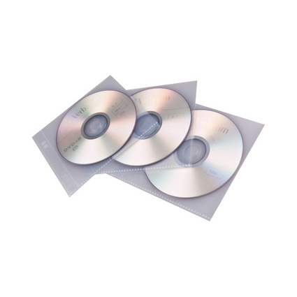 proOFFICE CD-/DVD-Hlle, fr 1 CD/DVD, PP, transparent