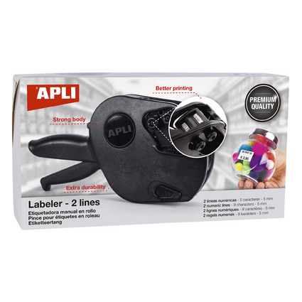 agipa Preisauszeichner 102365, 2-zeilig, 9-stellig