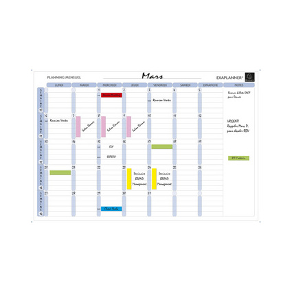 EXACOMPTA Planning magntique mensuel Exaplanner