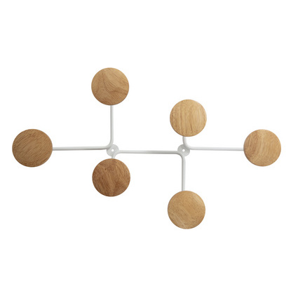 ALBA Garderobenhaken/Wandgarderobe "PMSIX", wei