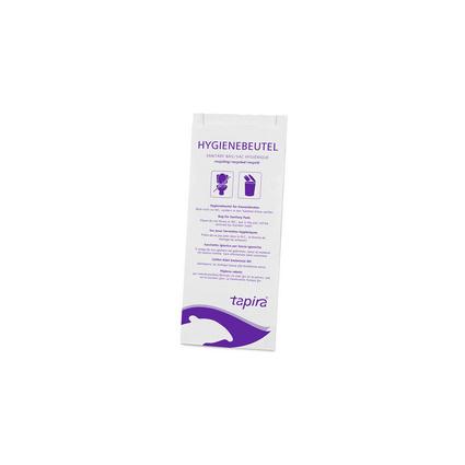 <small>Tapira Papier-Hygienebeutel bedruckt weiß (07730017)</small>