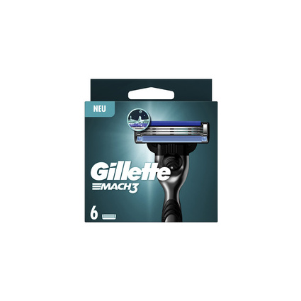 Gillette Ersatzklingen Mach3 Systemklingen, 6er Pack 8001090422484