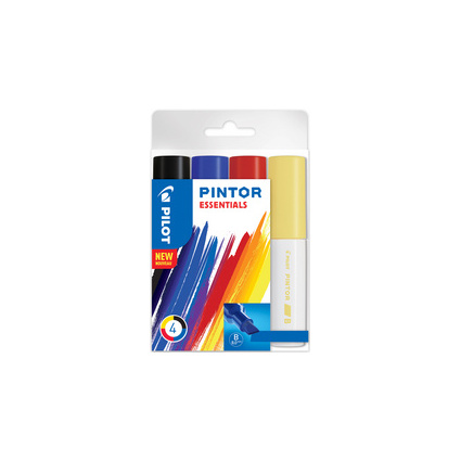 <small>PILOT Pigmentmarker PINTOR broad 4er Set "ESSENTIALS" (537540)</small>