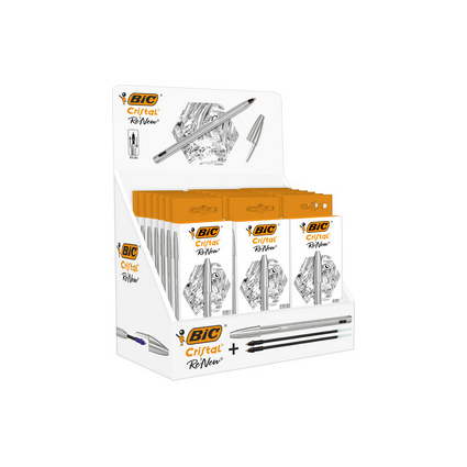 <small>BIC Kugelschreiber Cristal RE'NEW Thekendisplay (990126)</small>