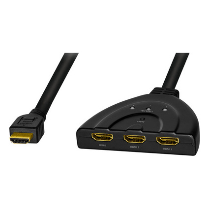 LogiLink 4K HDMI Splitter/Switch, bidirekt, Pigtail, schwarz