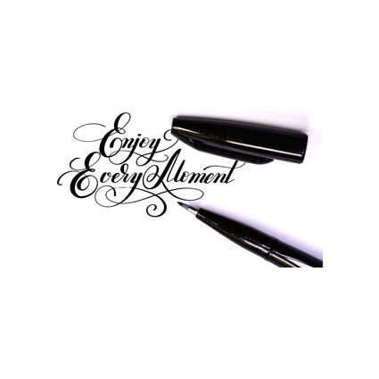 PentelArts Kalligrafiestift Sign Pen Brush, schwarz, 3er Set