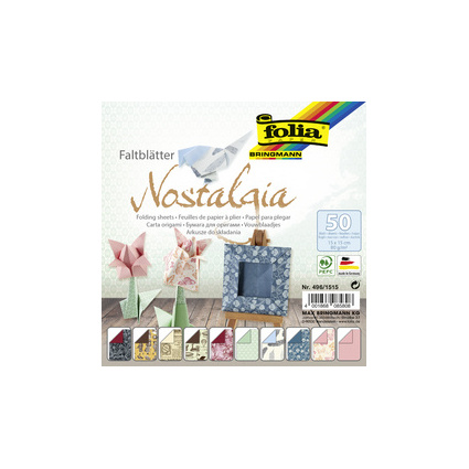 <small>folia Faltblätter "Nostalgia" 150 x 150 mm 50 Blatt (496/1515)</small> <small>folia Faltblätter "Nostalgia" 150 x 150 mm 50 Blatt (496/1515)</small>