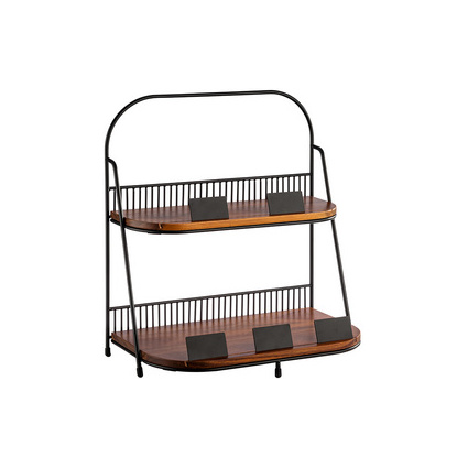 <small>APS Etagère 2-stufig schwarz Höhe: 400 mm (30339)</small>