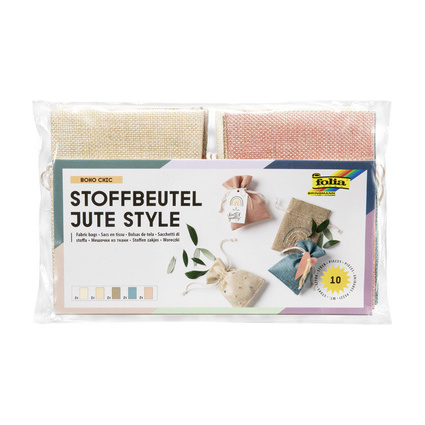 <small>folia Stoffbeutel Jute Style "BOHO CHIC" (63119)</small>