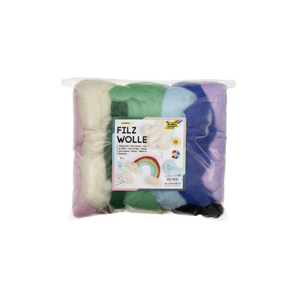 <small>folia Filzwolle "RAINBOW" 350 g farbig sortiert (52309)</small>