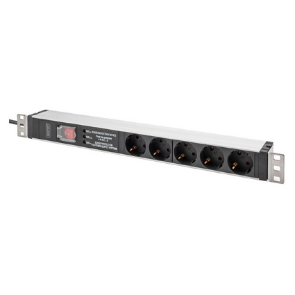 <small>DIGITUS 19" Steckdosenleiste mit Schalter 5-fach 1 HE (DN-95433)</small> <small>DIGITUS 19" Steckdosenleiste mit Schalter 5-fach 1 HE (DN-95433)</small>