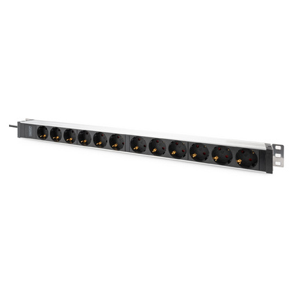 <small>DIGITUS 19" Steckdosenleiste 12-fach silber/schwarz (DN-95434)</small> <small>DIGITUS 19" Steckdosenleiste 12-fach silber/schwarz (DN-95434)</small>