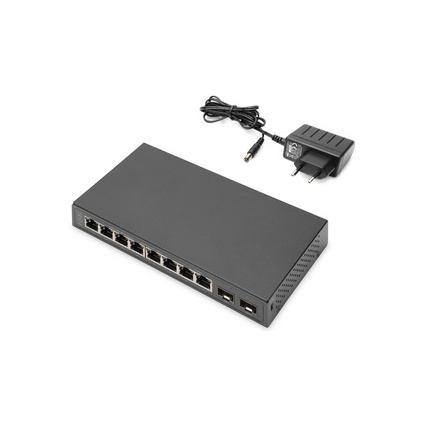 <small>DIGITUS Desktop Gigabit Switch 8 Port + 2 Gigabit SFP Ports (DN-80067)</small> <small>DIGITUS Desktop Gigabit Switch 8 Port + 2 Gigabit SFP Ports (DN-80067)</small>