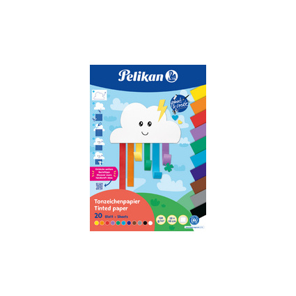 <small>Pelikan Tonpapierblock Rainbow 230 x 330 mm 20 Blatt (101585)</small>