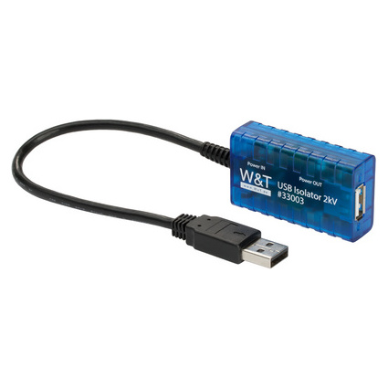 W&T USB-Isolator 2kV Hi-Speed, blau