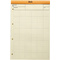 RHODIA Bloc Audit agraf, 210 x 318 mm, 80 feuilles, orange