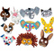 folia Kindermasken "Tiere", aus Pappe, 6 Motive sortiert