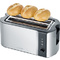 SEVERIN 4-Scheiben-Toaster AT 2590, Edelstahl / schwarz