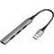 LogiLink USB 3.0 Slim-Hub, 4-Port, Aluminiumgehuse, grau