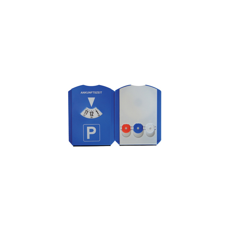 uniTEC Multifunktions-Parkscheibe, aus Kunststoff, blau 84501 bei   günstig kaufen