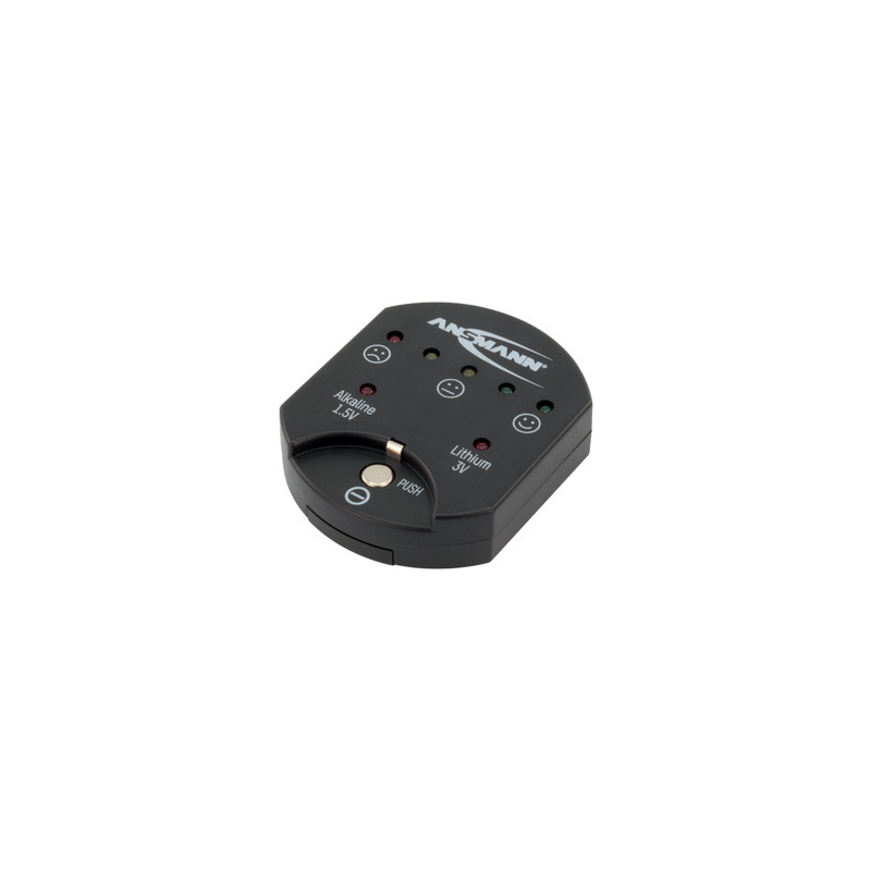 ANSMANN Batterie-/Akku-Tester für Knopfzellen schwarz 