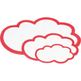 magnetoplan moderationskarten Wolken, 430 x 265 mm