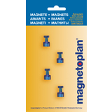 magnetoplan Magnet-Memohalter, Durchmesser: 18 mm, blau