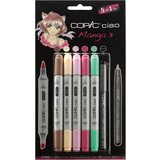 COPIC marker ciao, 5+1 set "Manga 3"