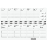 Glocken tischkalender "Querterminbuch", 2024, blau
