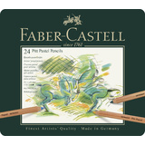FABER-CASTELL buntstifte PITT PASTELL, 24er Metalletui