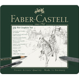 FABER-CASTELL pitt GRAPHITE set medium, 19-teiliges Etui