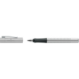 FABER-CASTELL Fllhalter grip 2011, silber, F